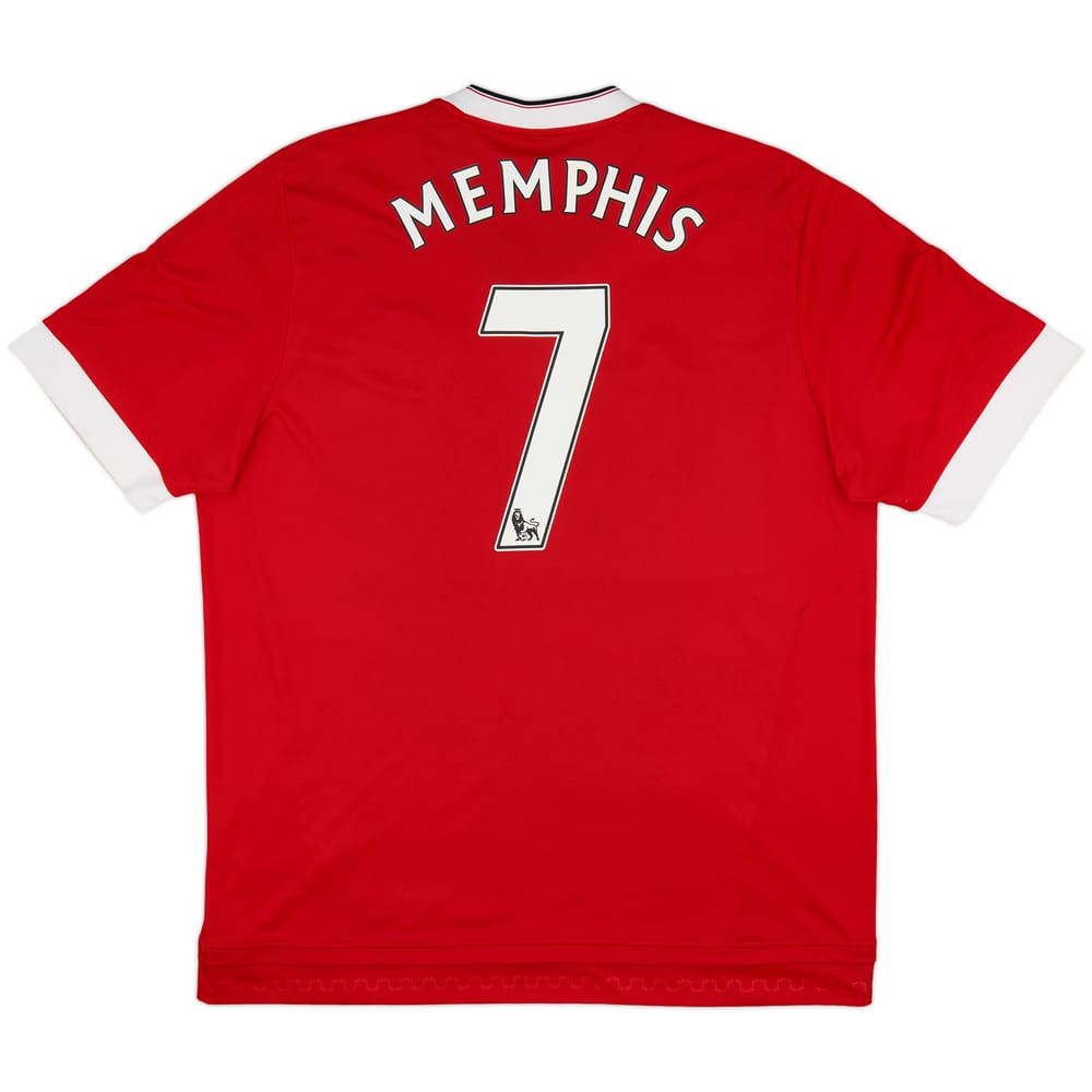 2015-16 Manchester United Home Shirt Memphis #7 - 8/10 - (XL)