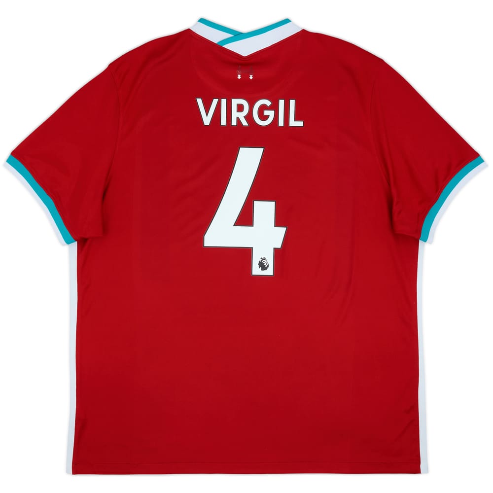 2020-21 Liverpool Home Shirt Virgil #4 - 6/10 - (XXL)