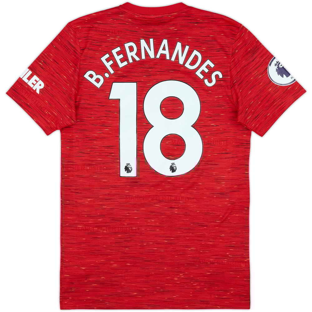 2020-21 Manchester United Home Shirt B.Fernandes #18 - 7/10 - (S)