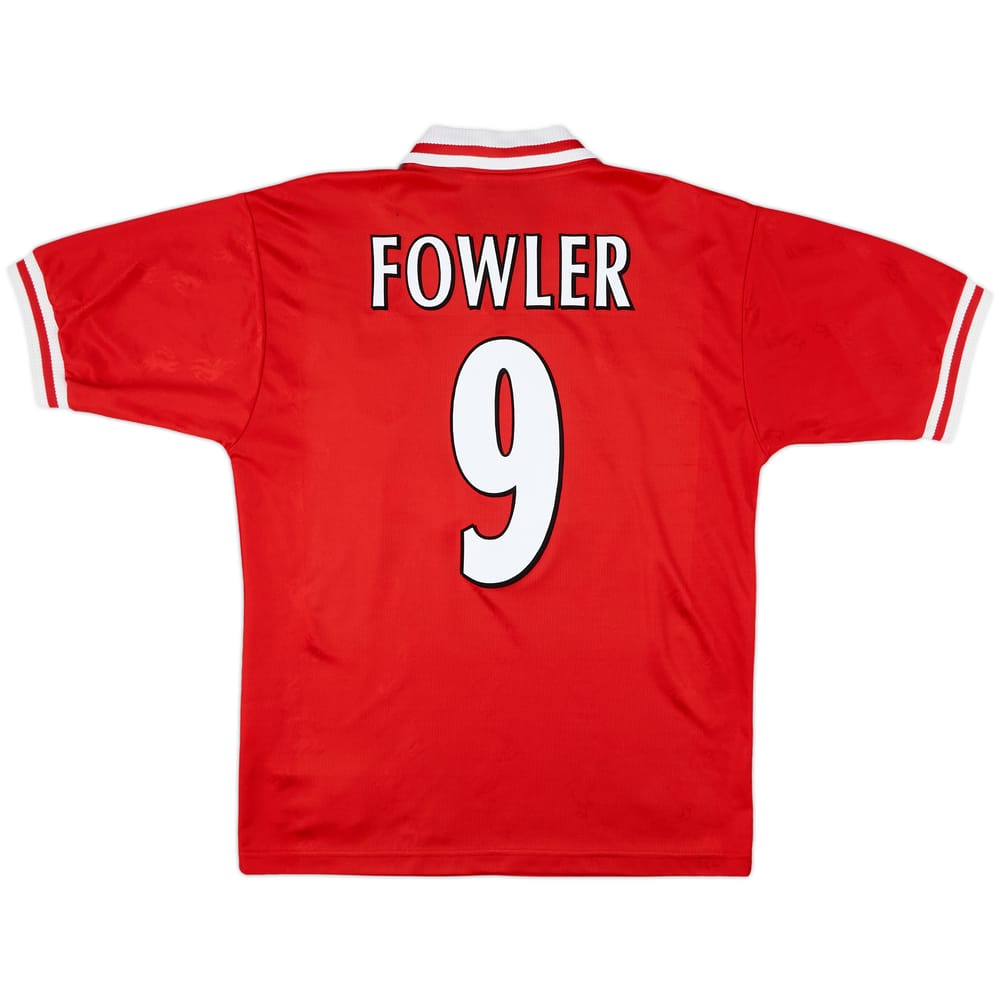1996-98 Liverpool Home Shirt Fowler #9 - 6/10 - (M)
