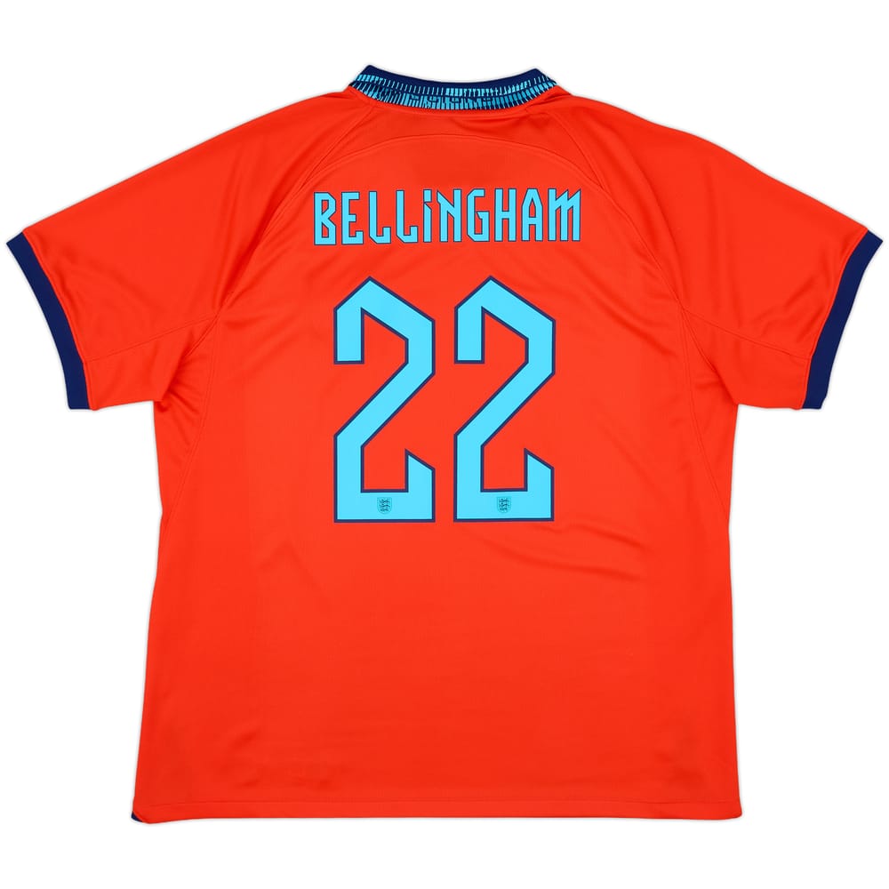 2022-23 England Away Shirt Bellingham #22 - 10/10 - (XL)