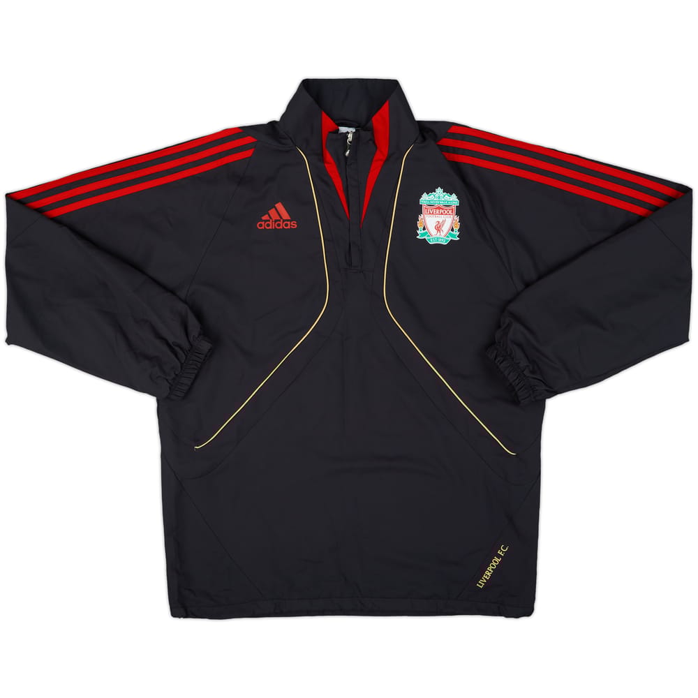 2009-10 Liverpool adidas 1/4 Zip Drill Top - 10/10 - (M)