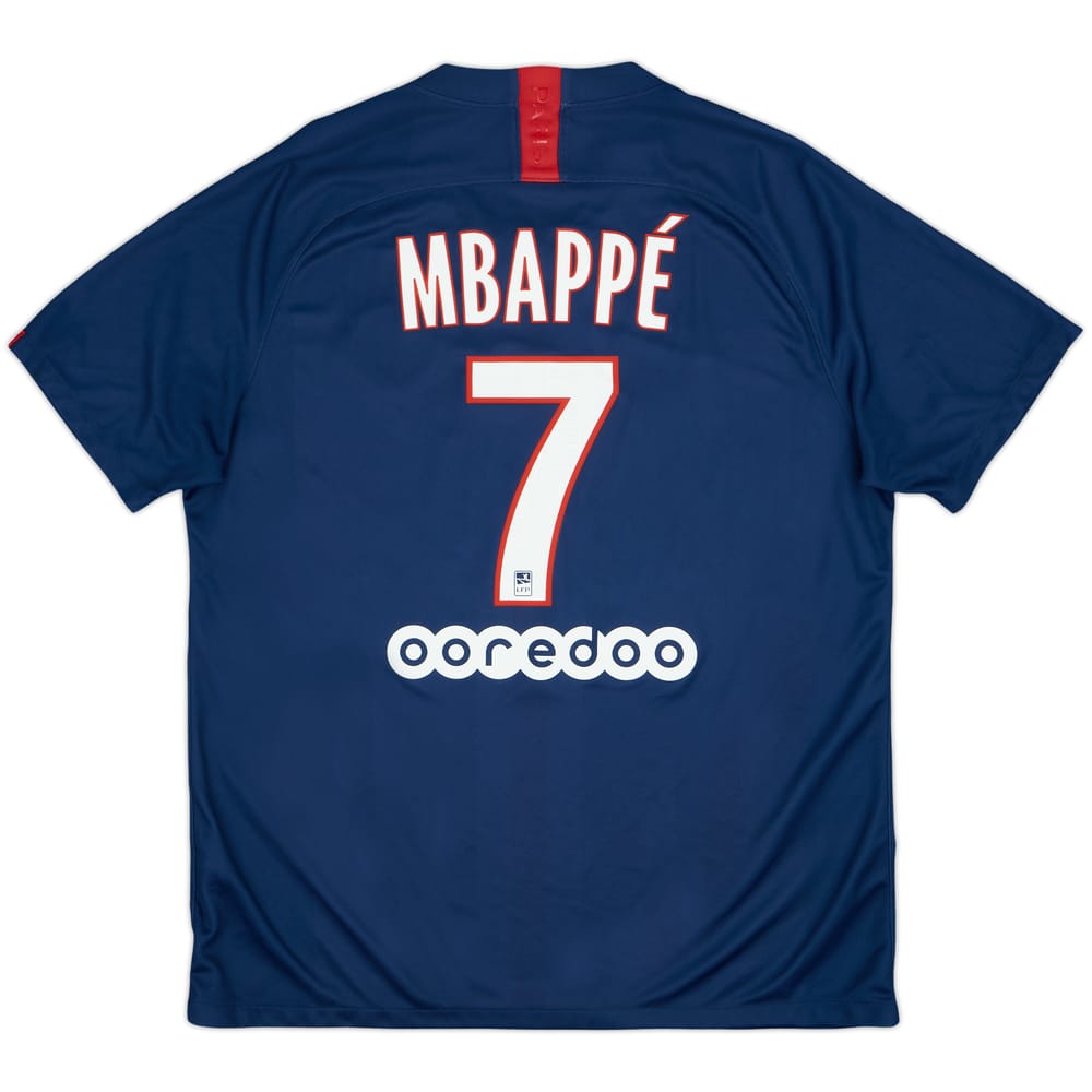 2019-20 Paris Saint-Germain Home Shirt Mbappe #7 - 10/10 - (XL)
