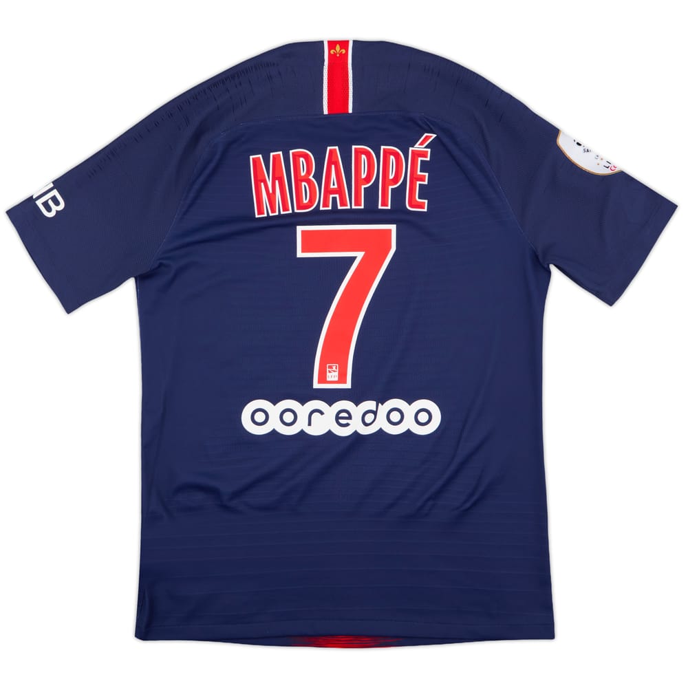 2018-19 Paris Saint-Germain Authentic Home Shirt Mbappe #7 - 9/10 - (M)