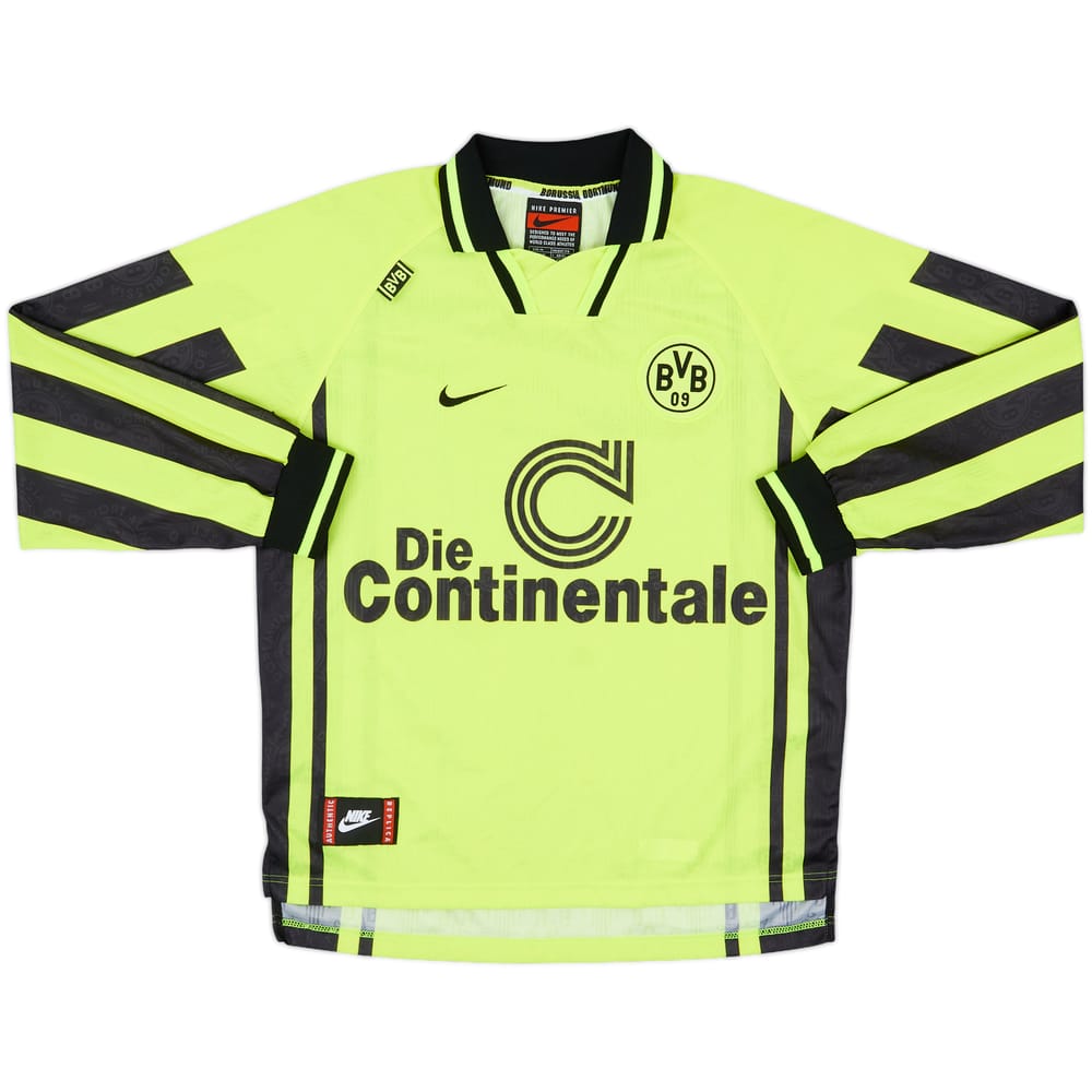 1996-97 Borussia Dortmund Home L/S Shirt - 8/10 - (M)