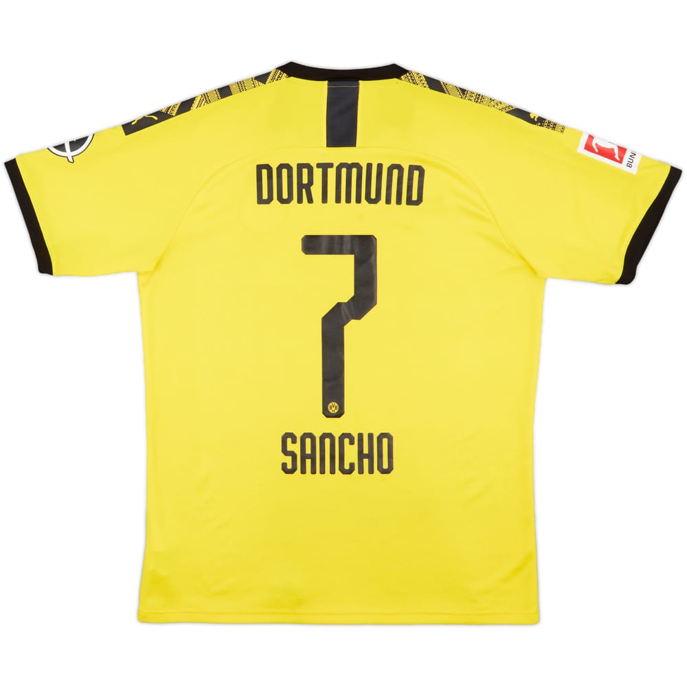 2019-20 Borussia Dortmund Home Shirt Sancho #7 - 8/10 - (L)