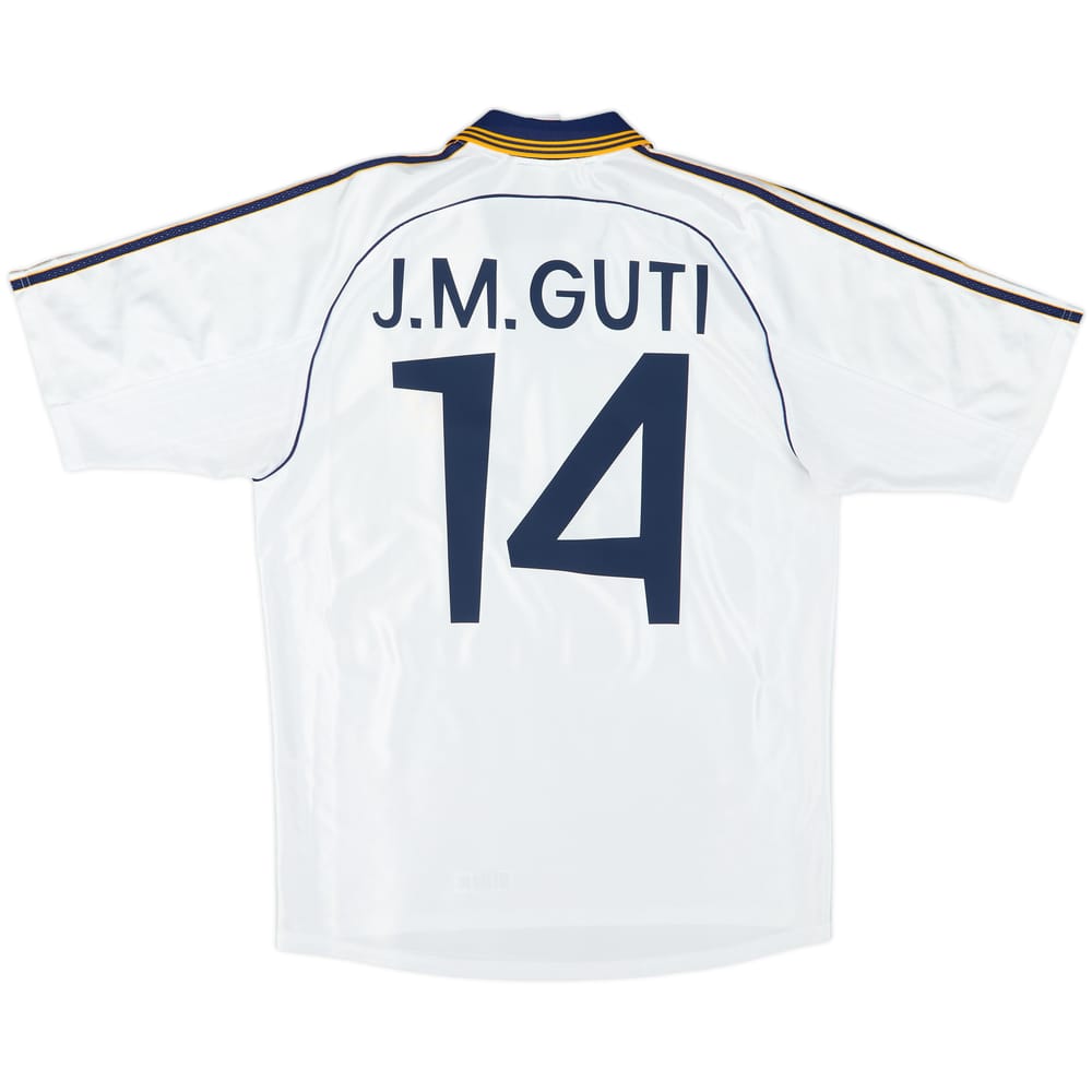 1998-00 Real Madrid Home Shirt J.M.Guti #14 - 9/10 - (M)