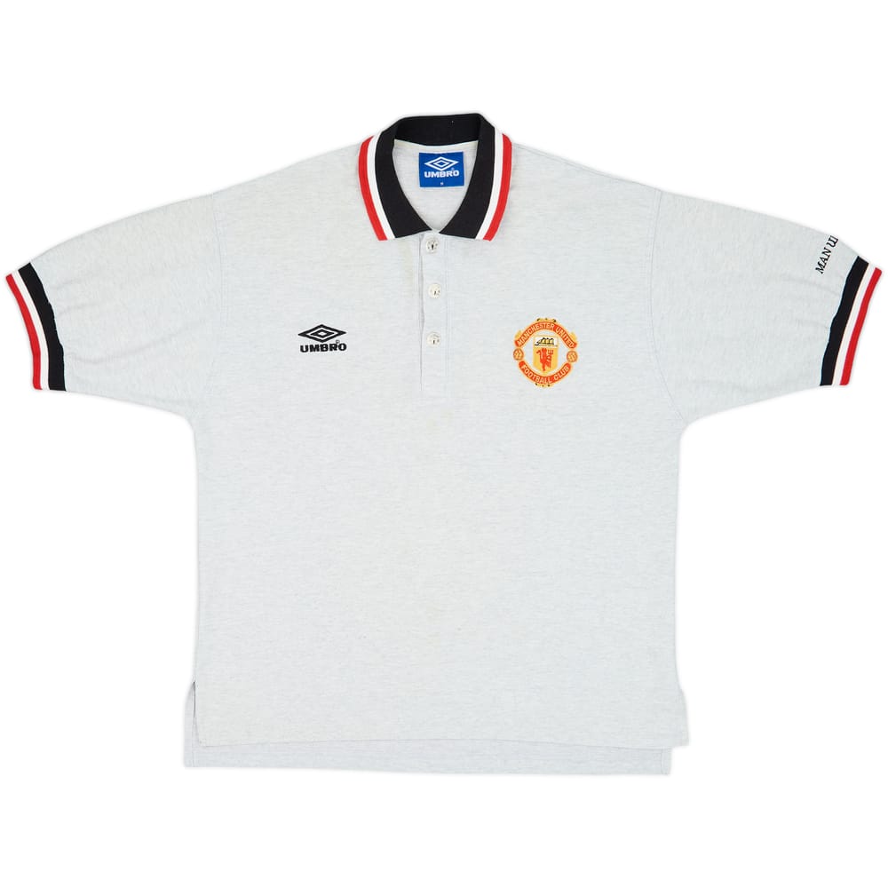 1996-97 Manchester United Umbro Polo Shirt - 6/10 - (M)