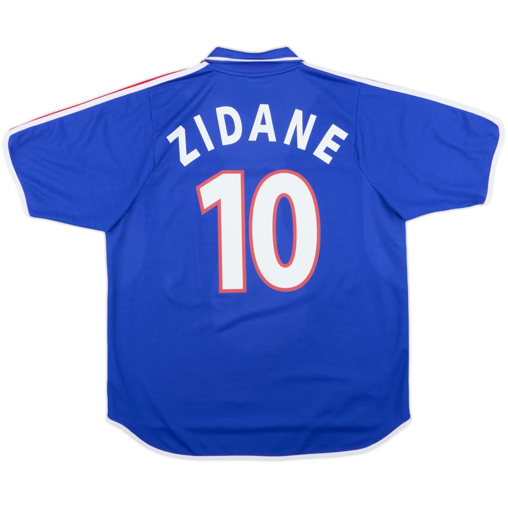 2000-02 France Home Shirt Zidane #10 - 8/10 - (XL)