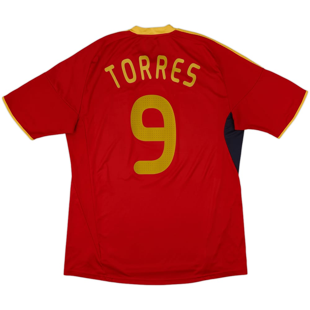 2009 Spain Home Shirt Torres #9 - 8/10 - (XL)