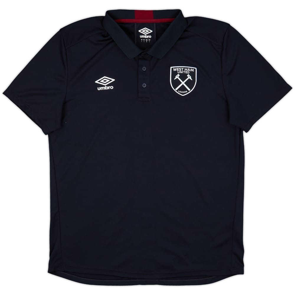 2018-19 West Ham Umbro Polo Shirt - 9/10 - (L)