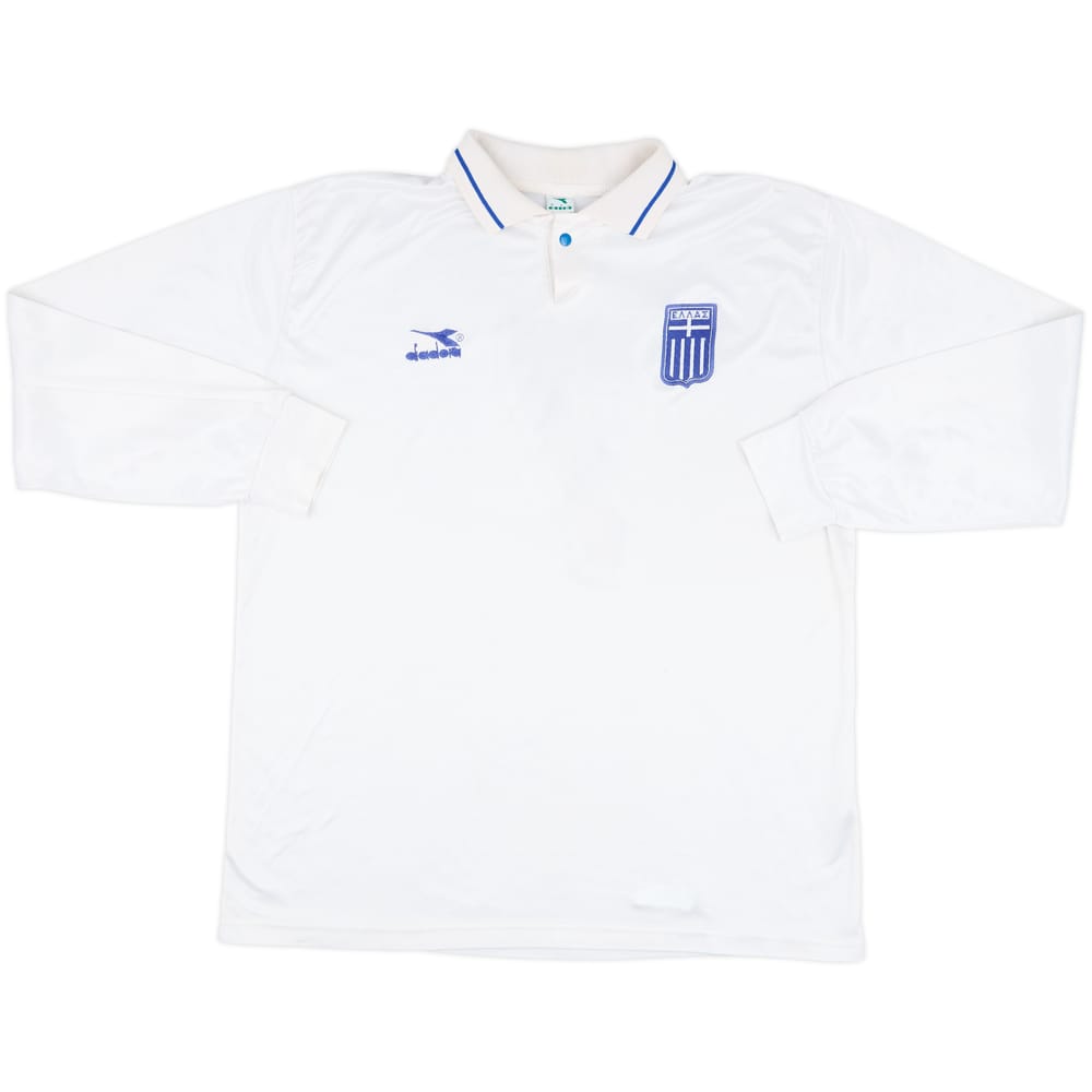 1993 Greece Match Issue Away L/S Shirt #7