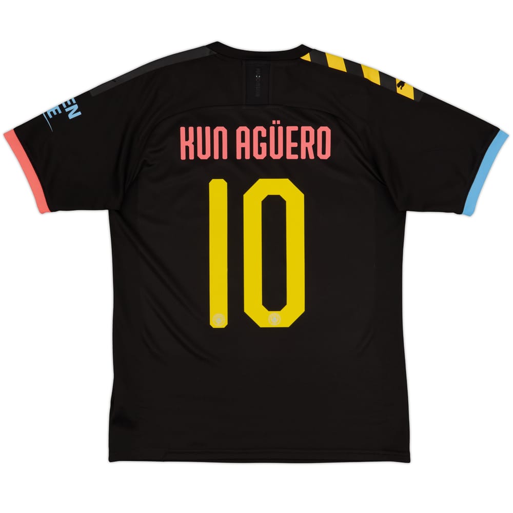 2019-20 Manchester City Away Shirt Kun Aguero #10 - 7/10 - (M)