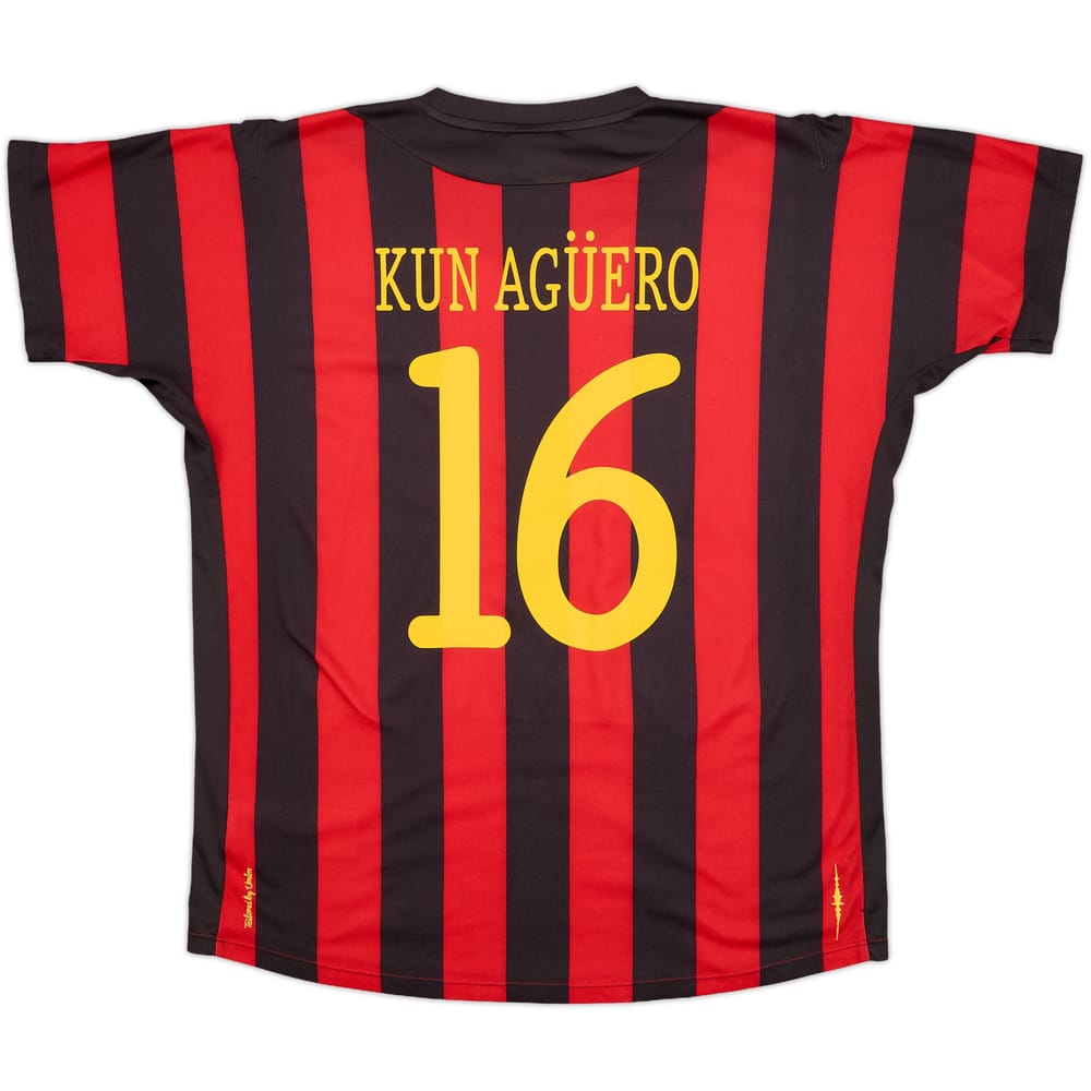 2011-12 Manchester City Away Shirt Kun Aguero #16 - 6/10 - (L)