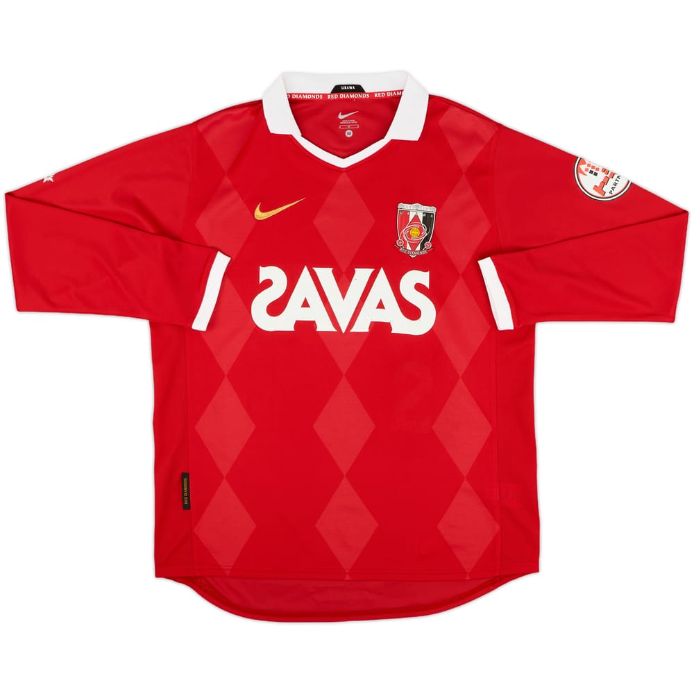 2010 Urawa Red Diamonds Home L/S Shirt - 7/10 - (M)