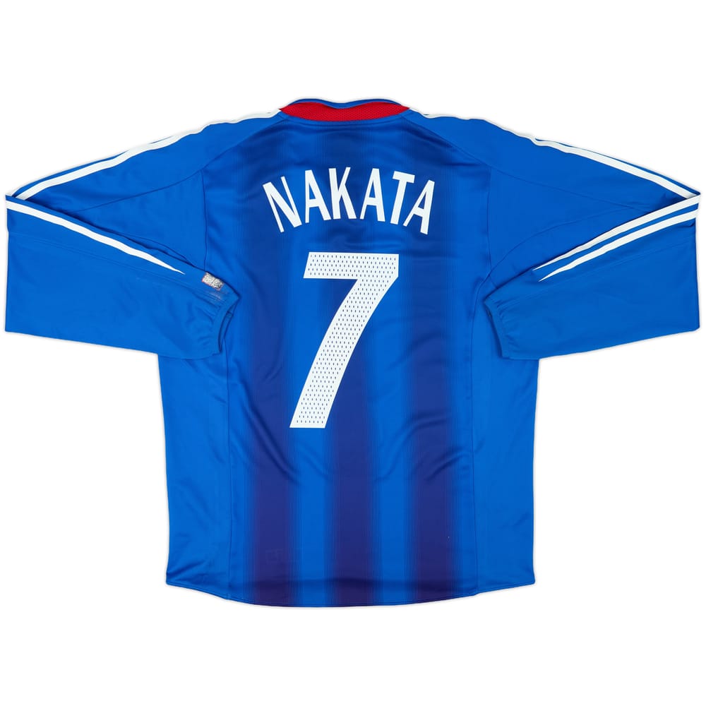 2004-06 Japan Player Issue Home L/S Shirt Nakata #7 - 6/10 - (L)
