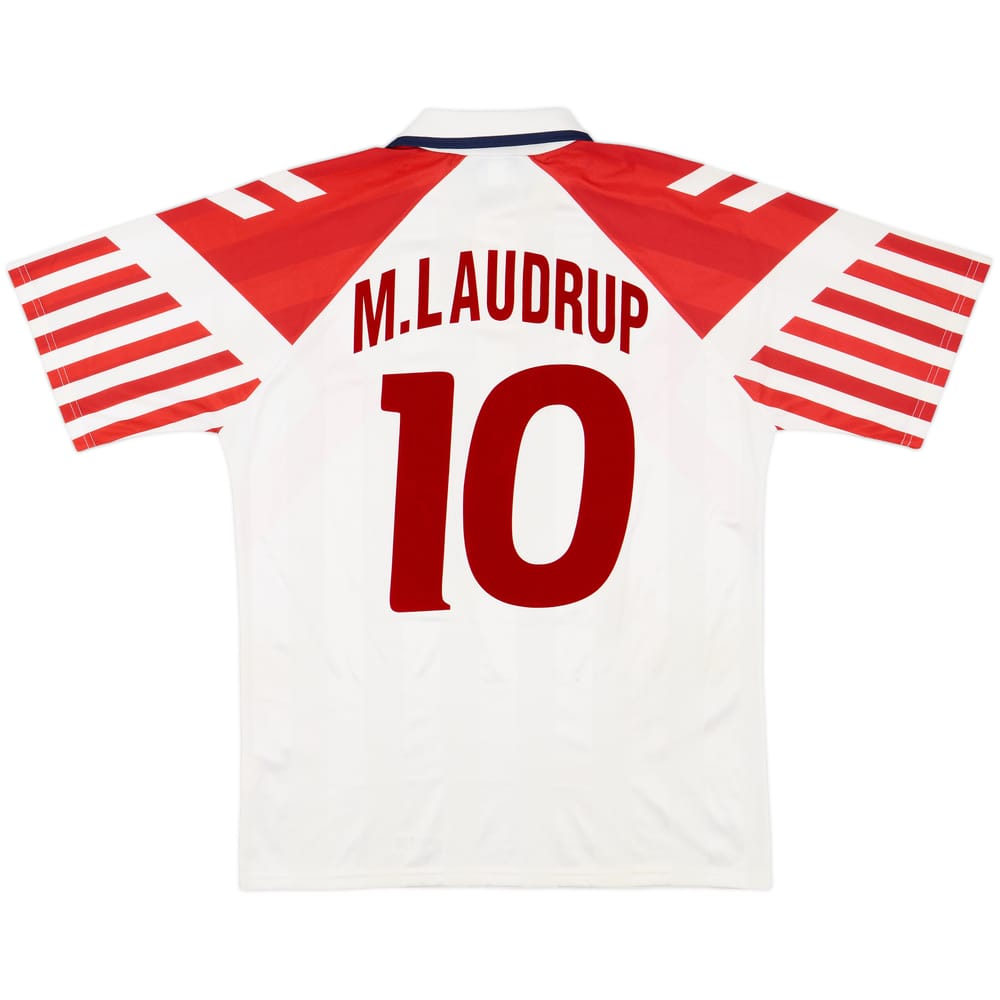 1992-94 Denmark Away Shirt M.Laudrup #10 - 8/10 - (L)