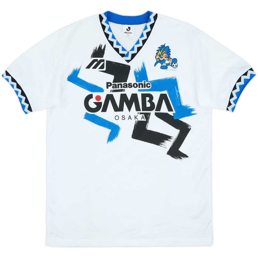 1993-95 Gamba Osaka Mizuno Training Shirt - 9/10 - (L)