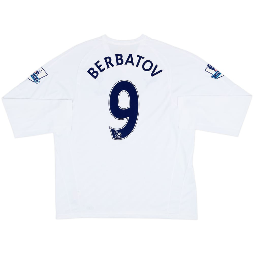 2007-08 Tottenham Home L/S Shirt Berbatov #9 - 8/10 - (XL)