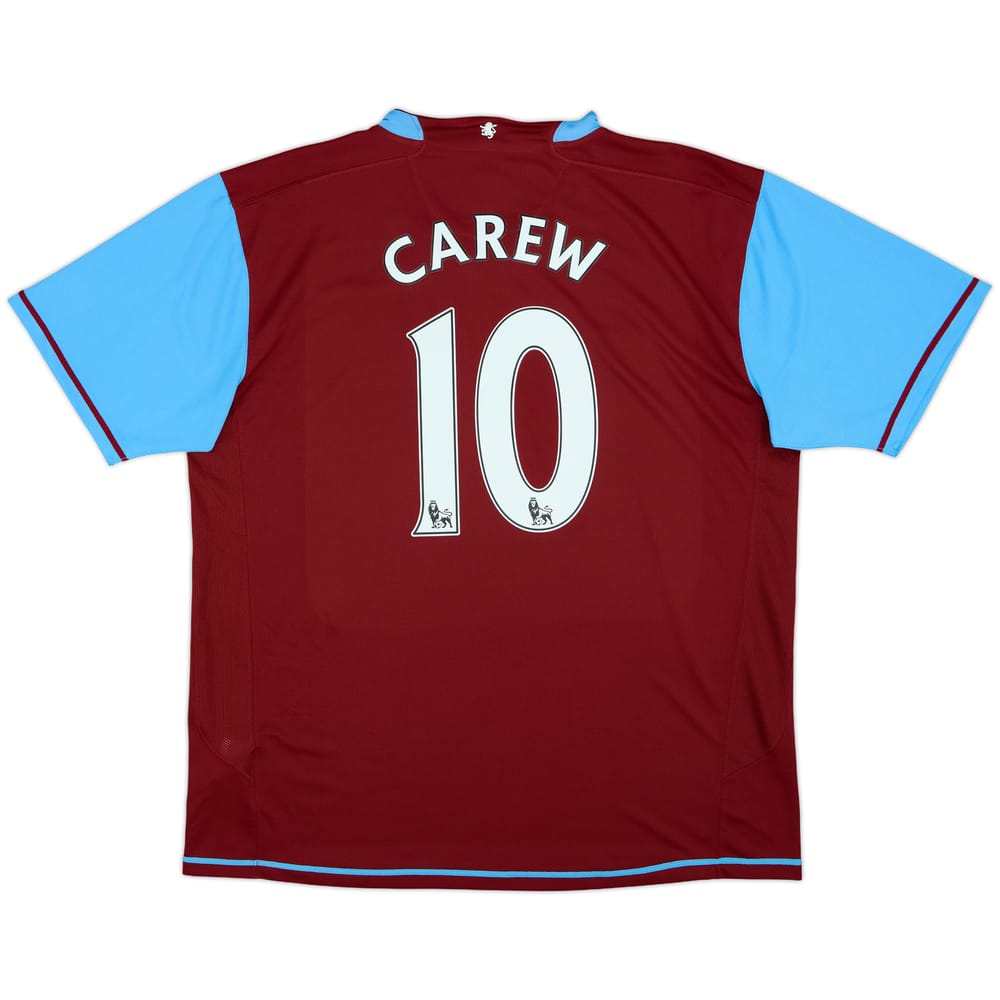 2007-08 Aston Villa Home Shirt Carew #10 - 8/10 - (XL)