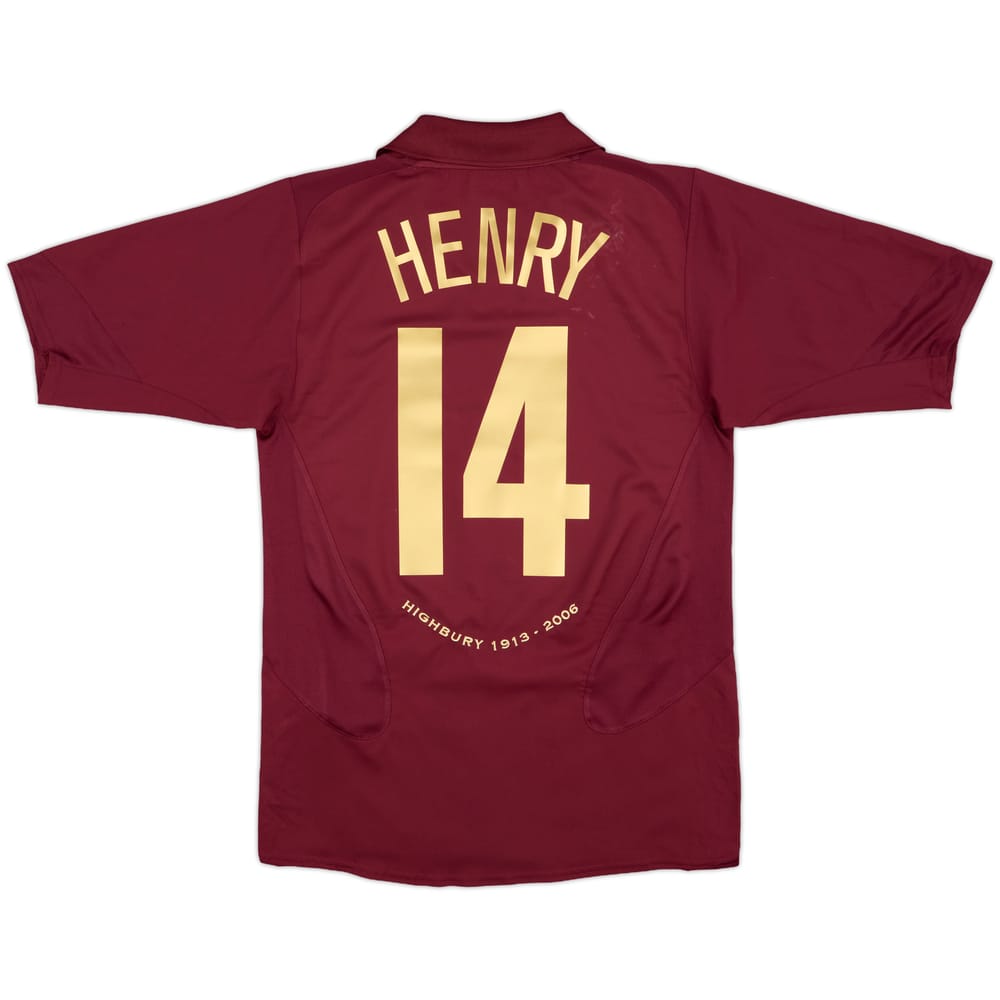 2005-06 Arsenal Home Shirt Henry #14 - 7/10 - (S)