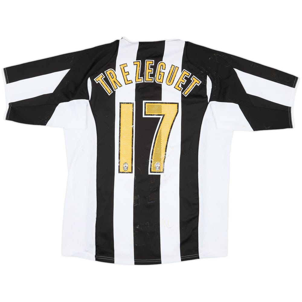 2004-05 Juventus Home Shirt Trezeguet #17 - 4/10 - (L)