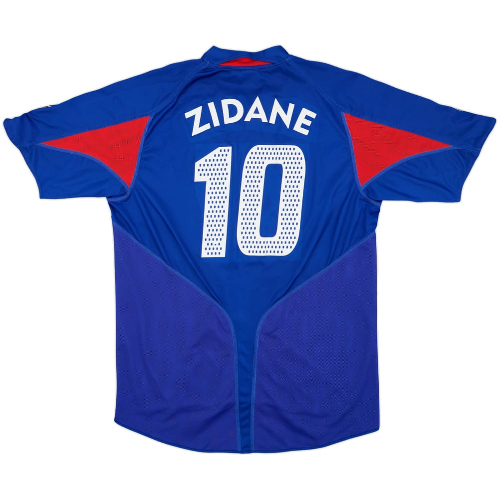 2004-06 France Home Shirt Zidane #10 - 8/10 - (L)