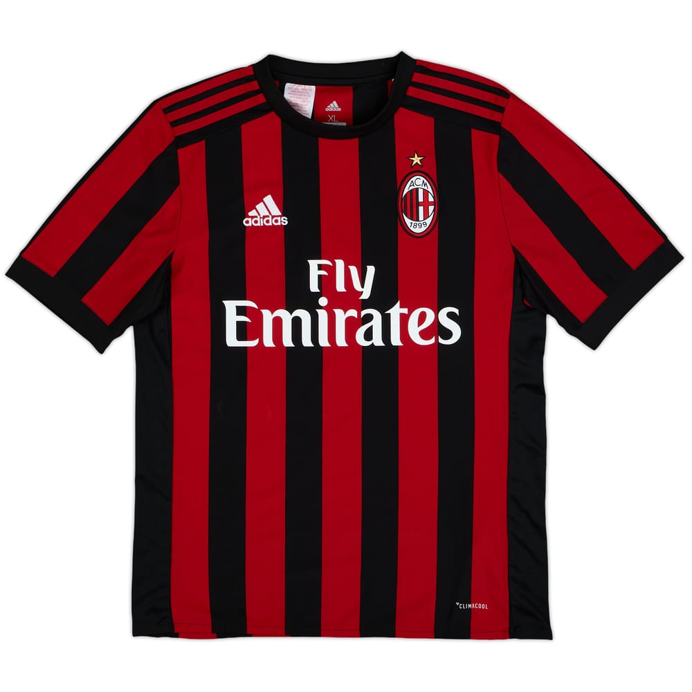 2017-18 AC Milan Home Shirt - 8/10 - (XL.Boys)