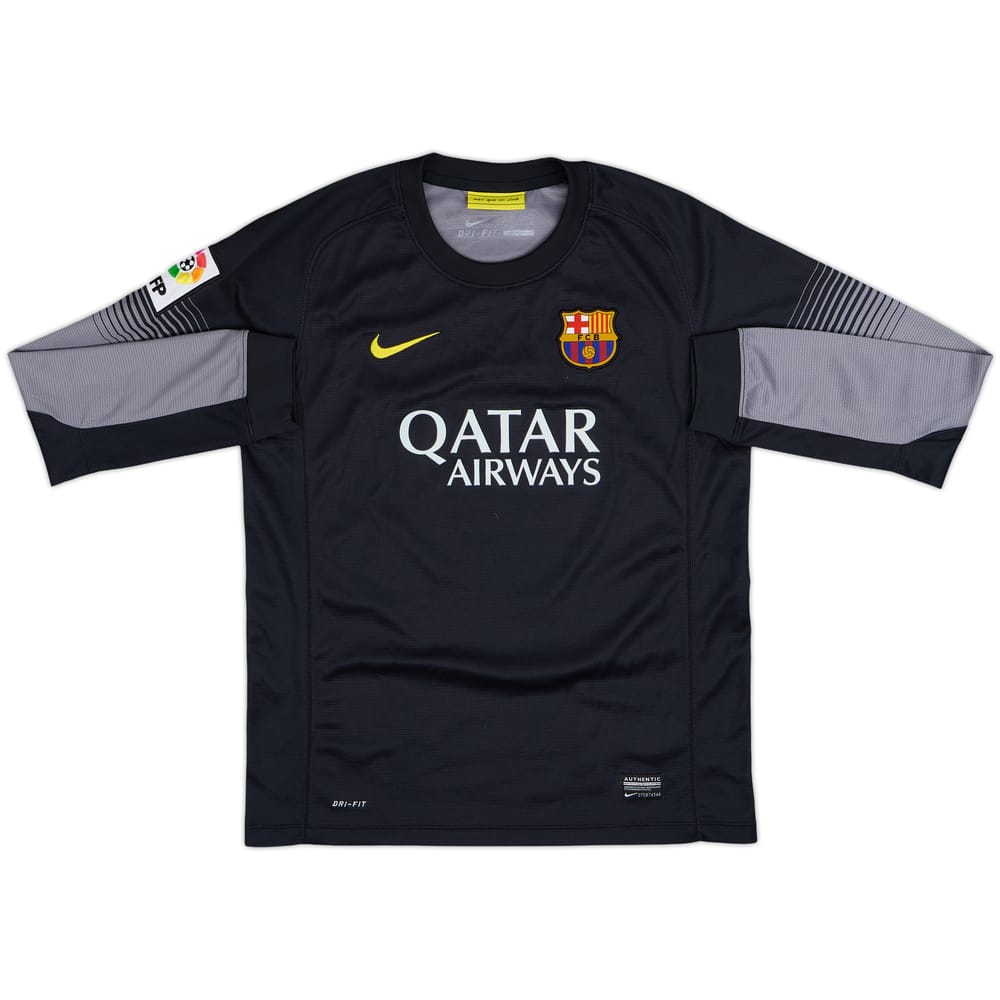 2013-14 Barcelona GK Shirt - 8/10 - (L.Boys)
