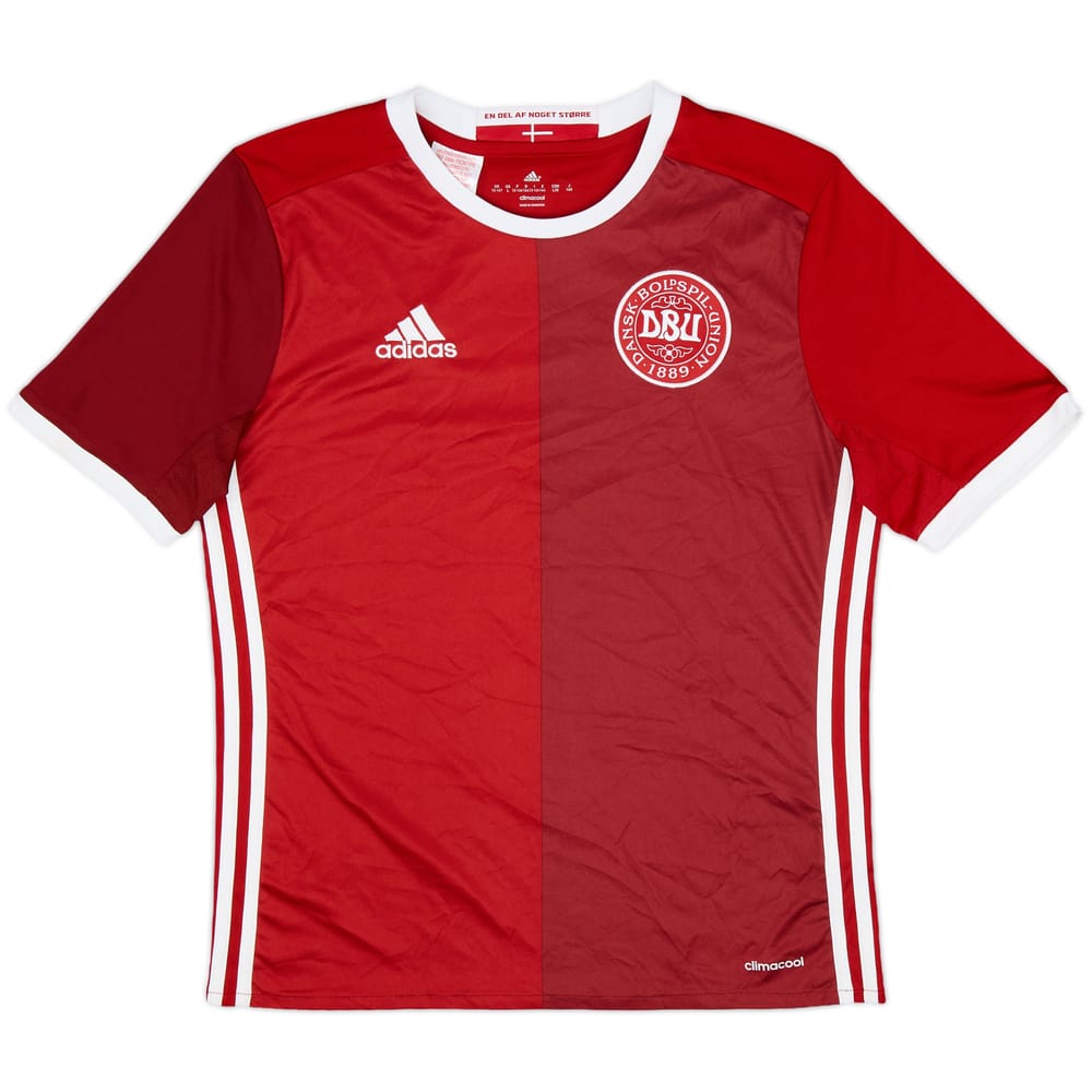 2016-17 Denmark Home Shirt - 9/10 - (L.Boys)