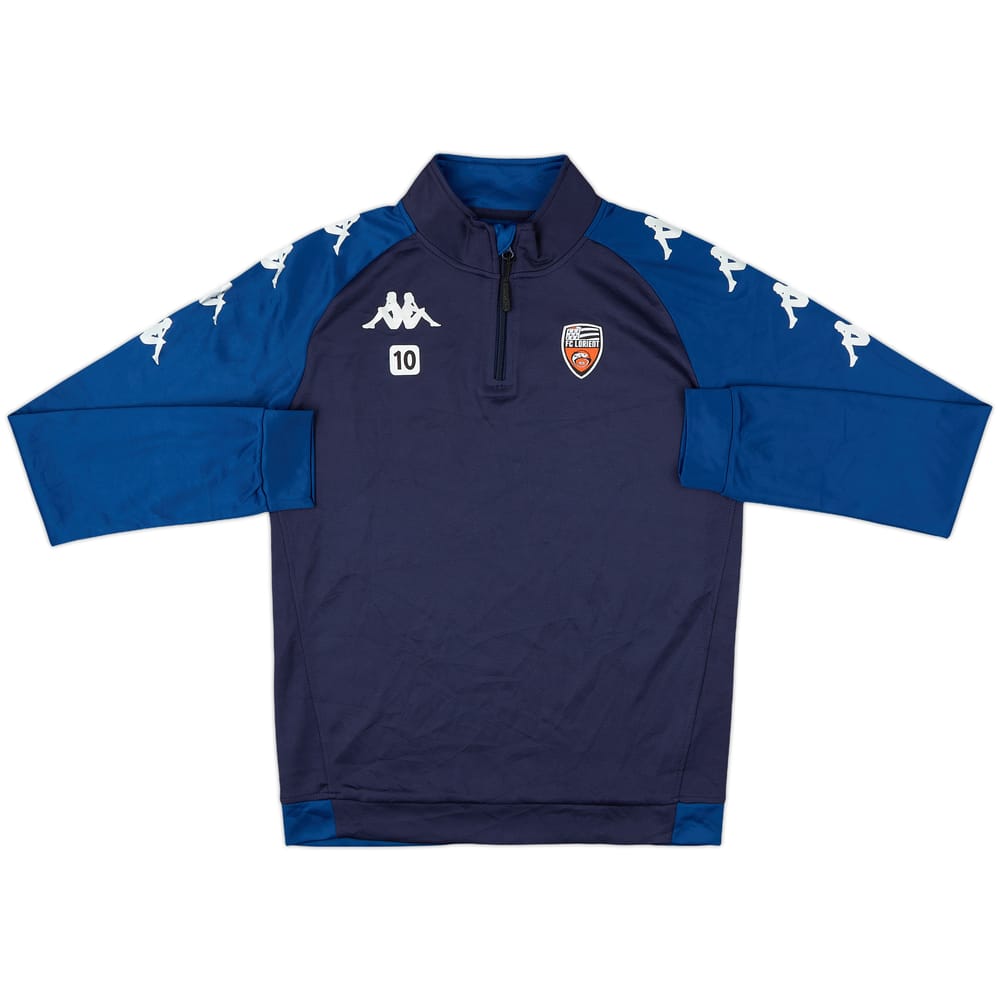 2020-21 Lorient Kappa Player Issue 1/4 Zip Drill Top #10 - 9/10 - (S)