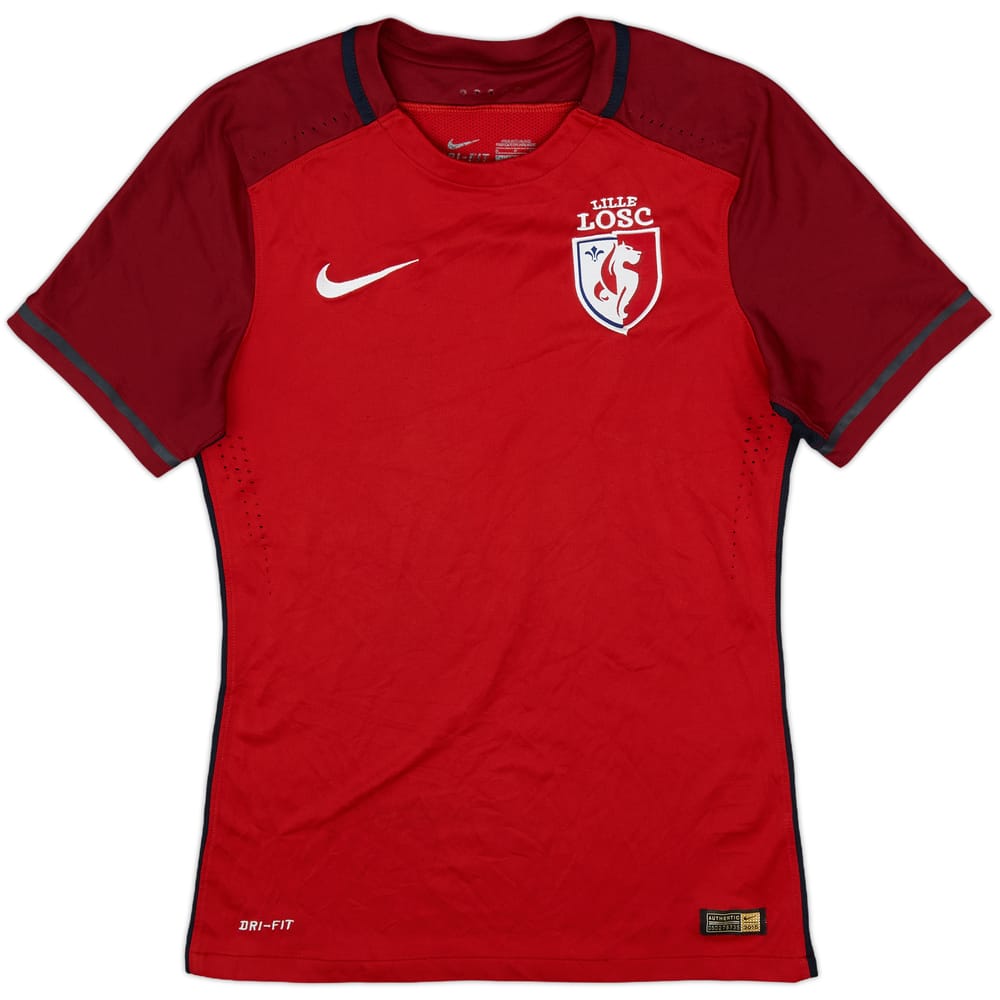 2015-16 Lille Authentic Home Shirt - 8/10 - (S)