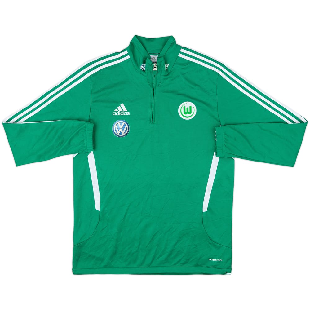 2011-12 Wolfsburg adidas 1/4 Zip Drill Top - 7/10 - (L)