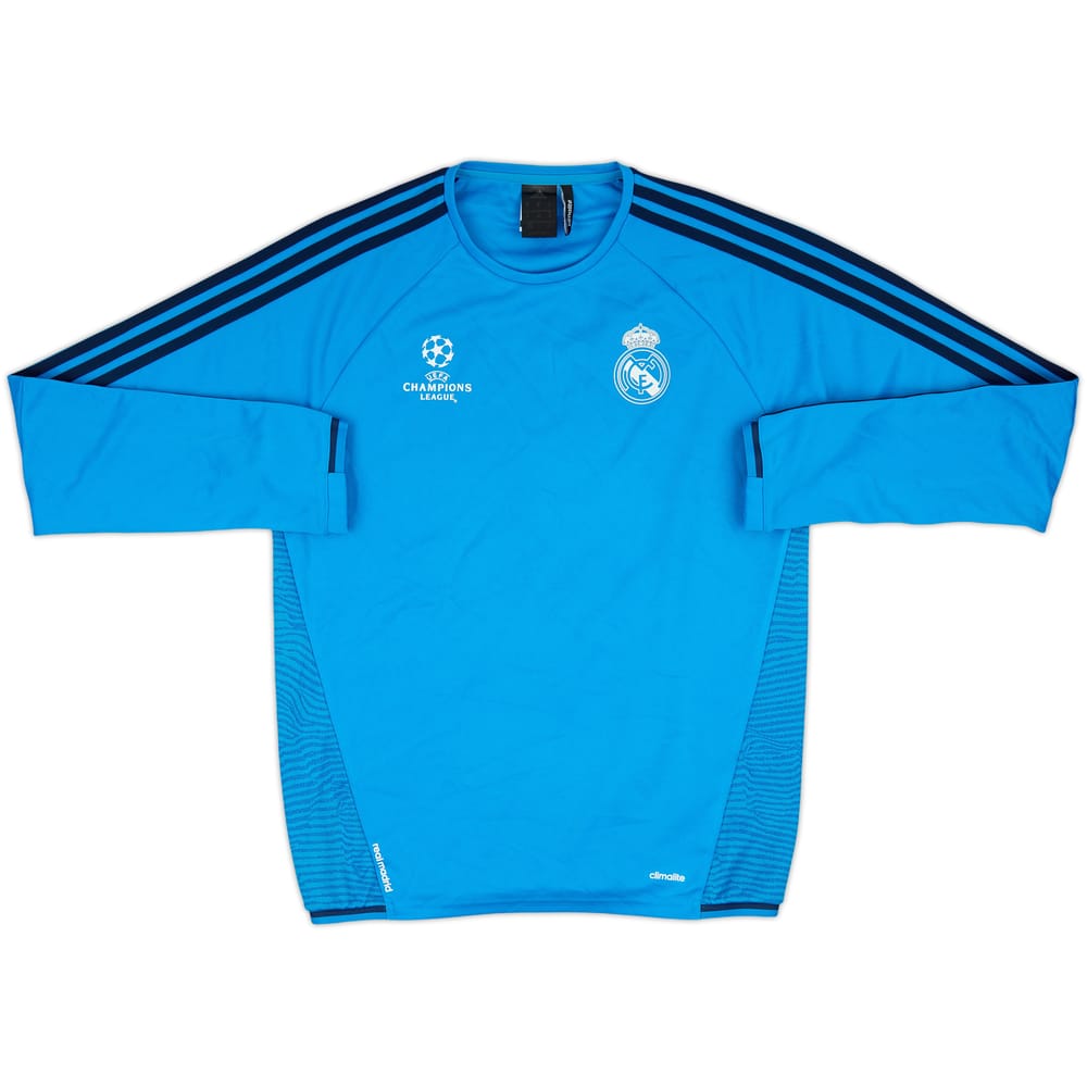 2015-16 Real Madrid CL adidas Sweat Top - 8/10 - (M)