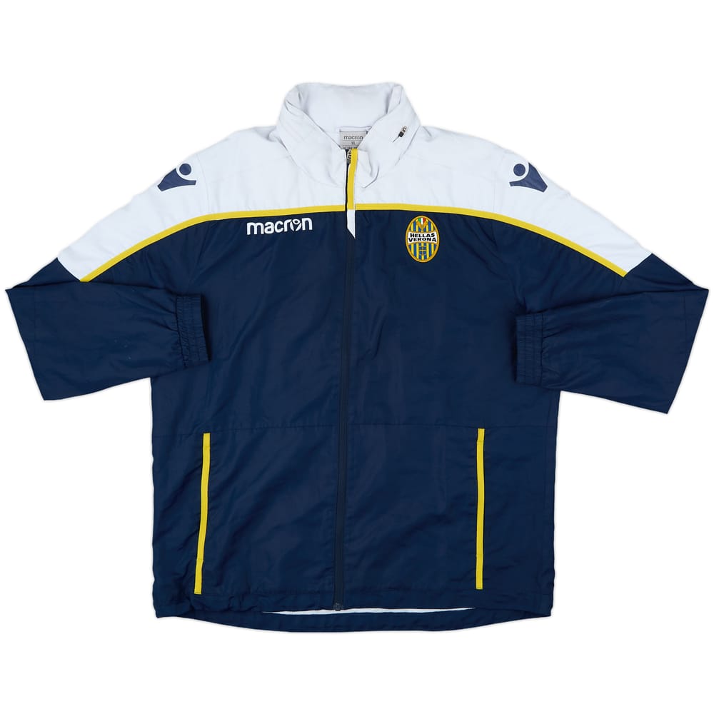 2019-20 Hellas Verona Macron Hooded Rain Jacket - 6/10 - (XL)