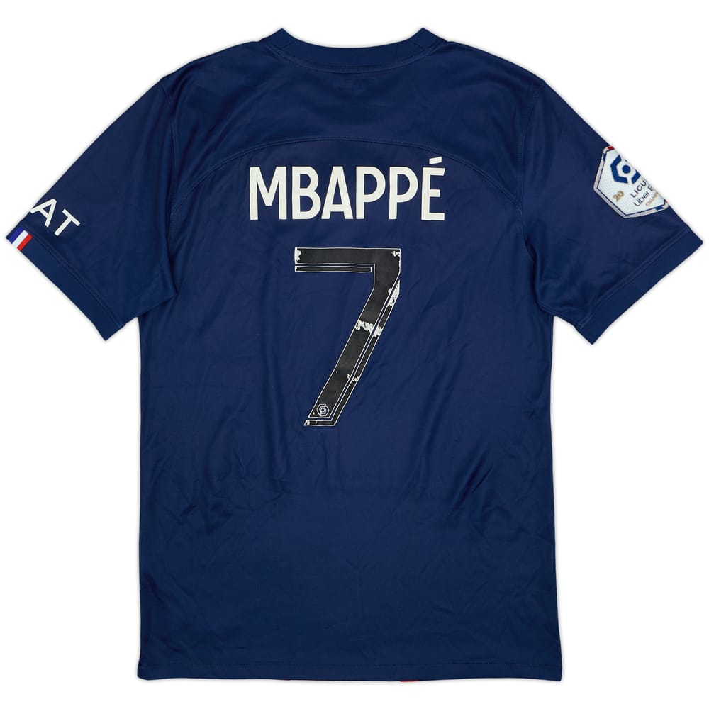 2022-23 Paris Saint-Germain Home Shirt Mbappe #7 - 4/10 - (S)