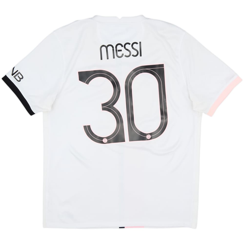 2021-22 Paris Saint-Germain Away Shirt Messi #30 - 5/10 - (L)