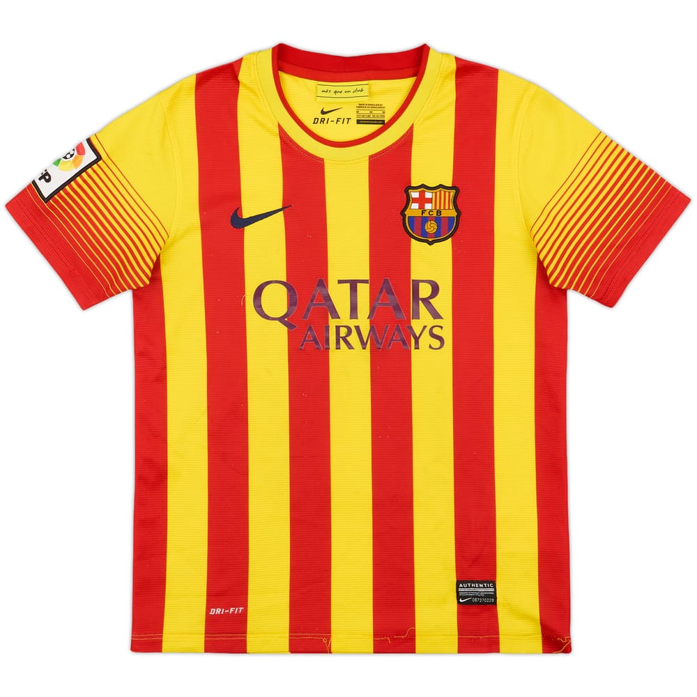 2013-15 Barcelona Away Shirt - 6/10 - (M.Boys)