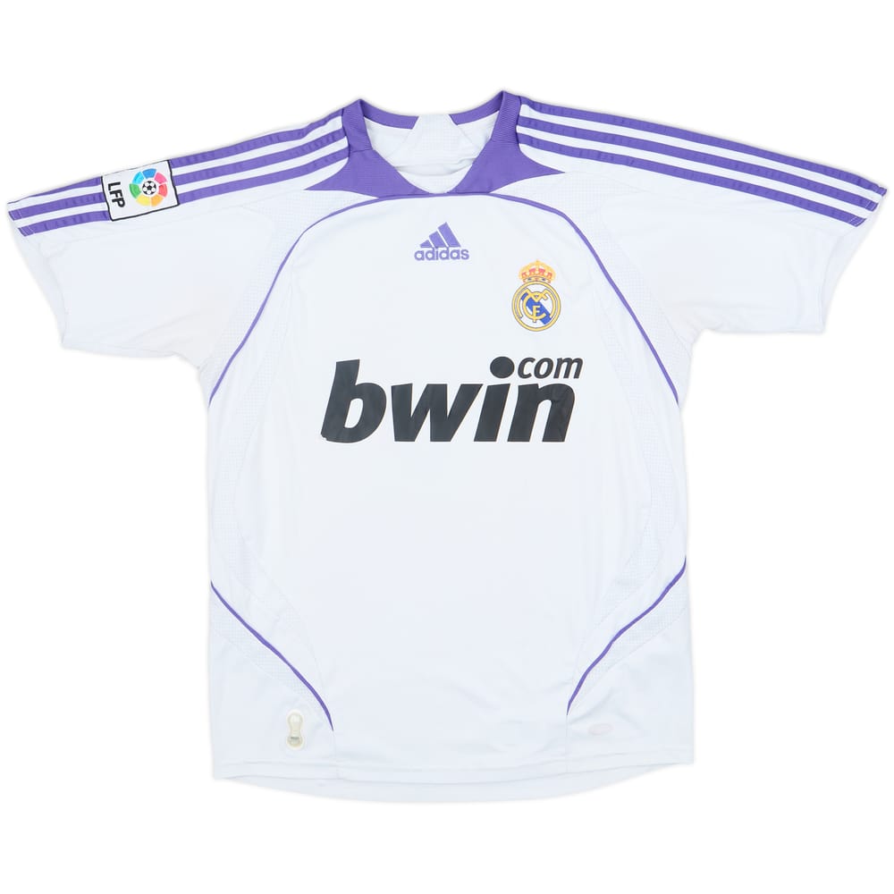 2007-08 Real Madrid Home Shirt - 6/10 - (L.Boys)