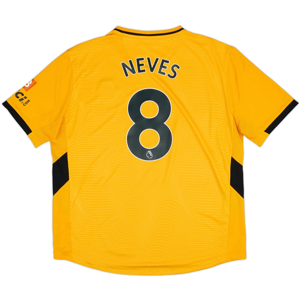 2021-22 Wolves Home Shirt Neves #8 - 9/10 - (XXL)