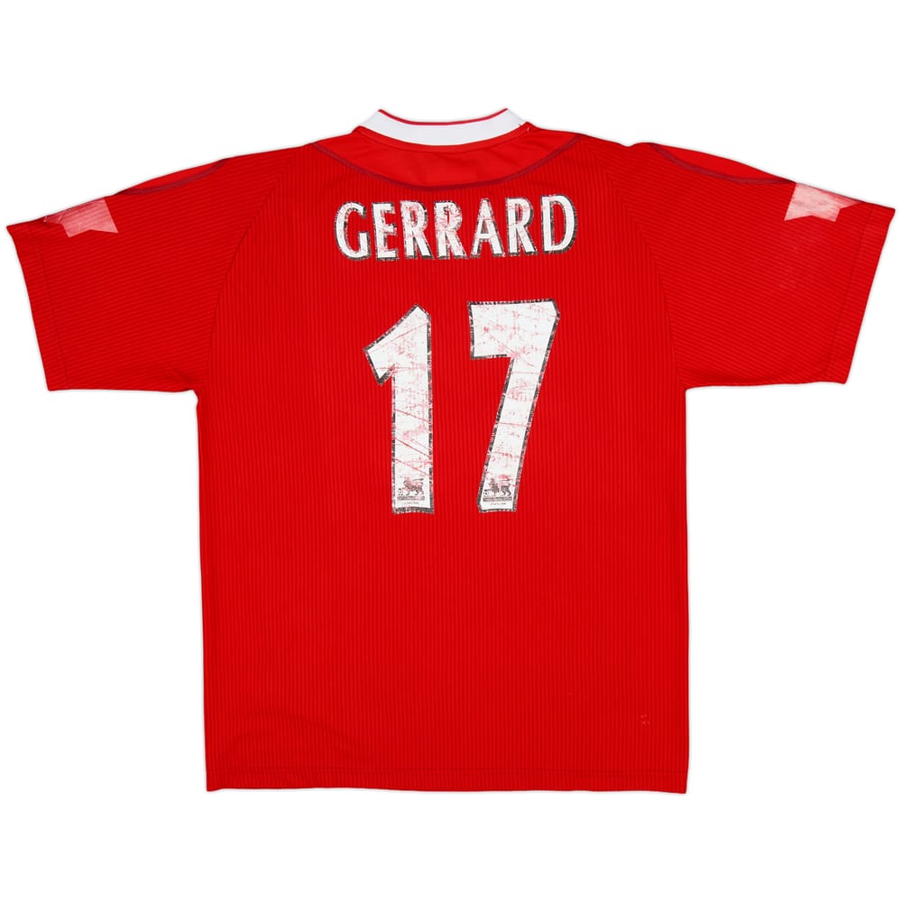2002-04 Liverpool Home Shirt Gerrard #17 - 4/10 - (M)