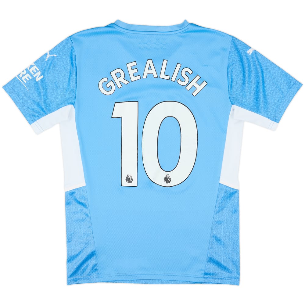 2021-22 Manchester City Home Shirt Grealish #10 - 6/10 - (S)