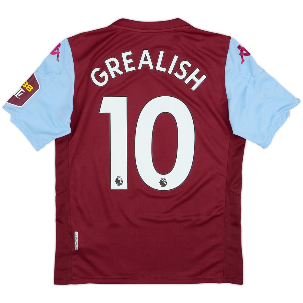 2019-20 Aston Villa Home Shirt Grealish #10 - 8/10 - (M)