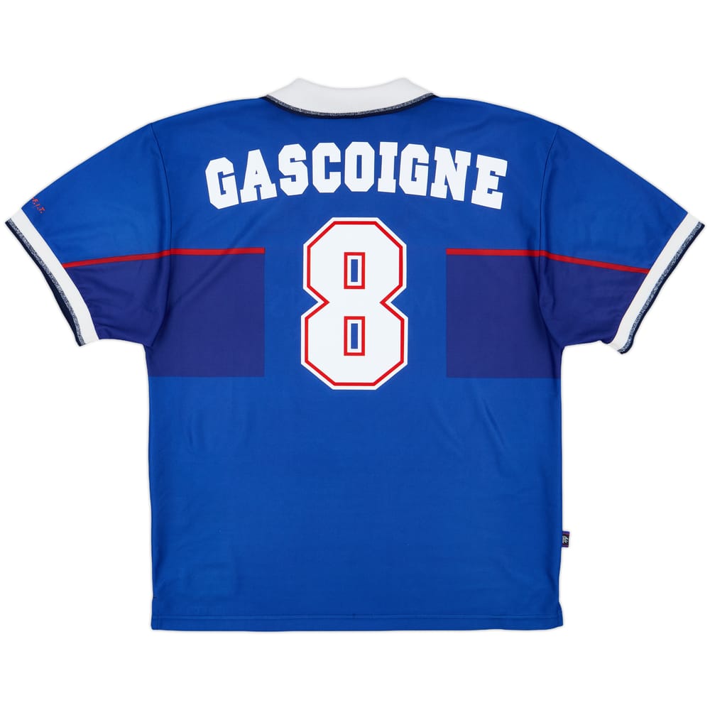 1997-99 Rangers Home Shirt Gascoigne #8 - 8/10 - (XL)