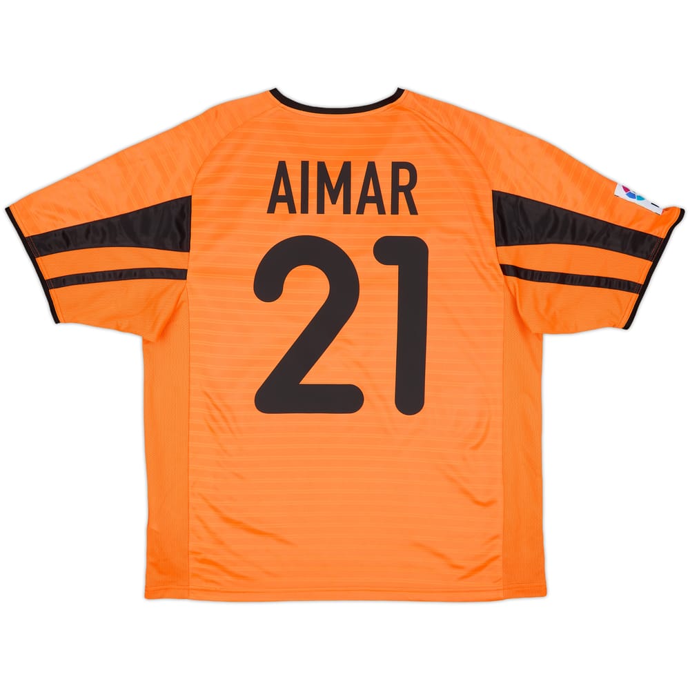 2001-02 Valencia Away Shirt Aimar #21 - 8/10 - (M)