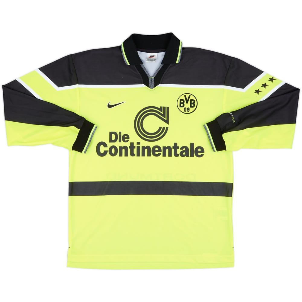 1997-98 Borussia Dortmund Player Issue Home L/S Shirt - 8/10 - (L)