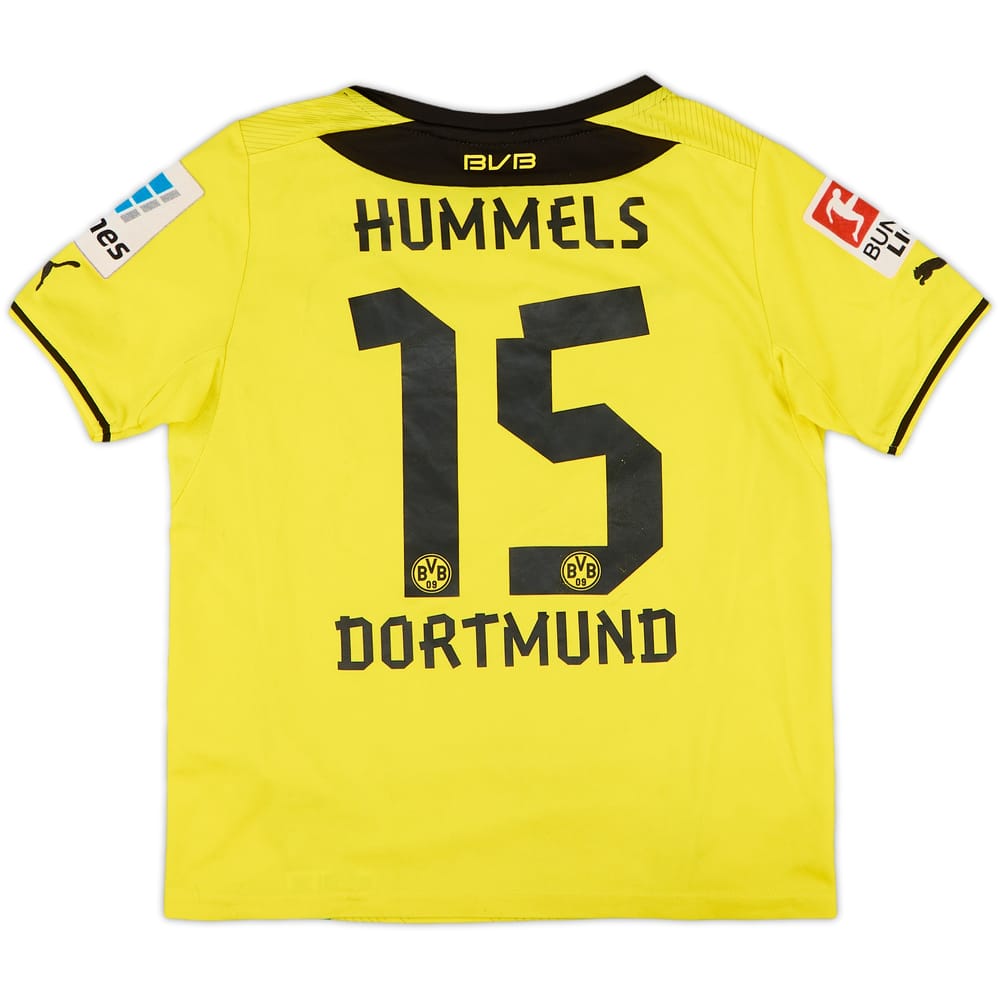 2013-14 Borussia Dortmund Home Shirt Hummels #15 - 7/10 - (S.Boys)