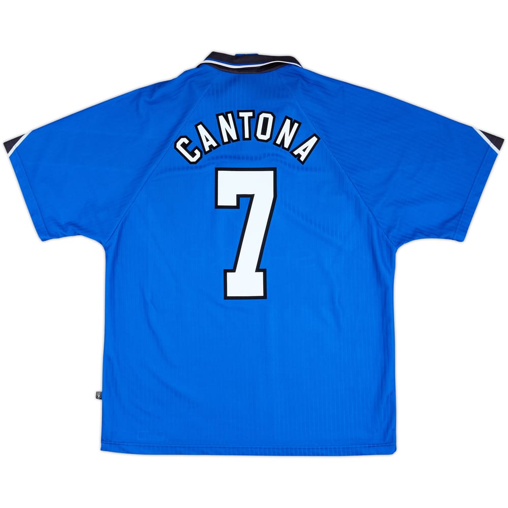 1996-98 Manchester United Third Shirt Cantona #7 - 8/10 - (XL)