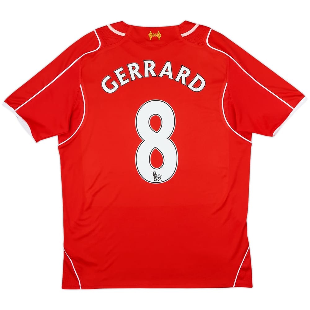 2014-15 Liverpool Camiseta Local Gerrard #8 - 6/10 - (M)