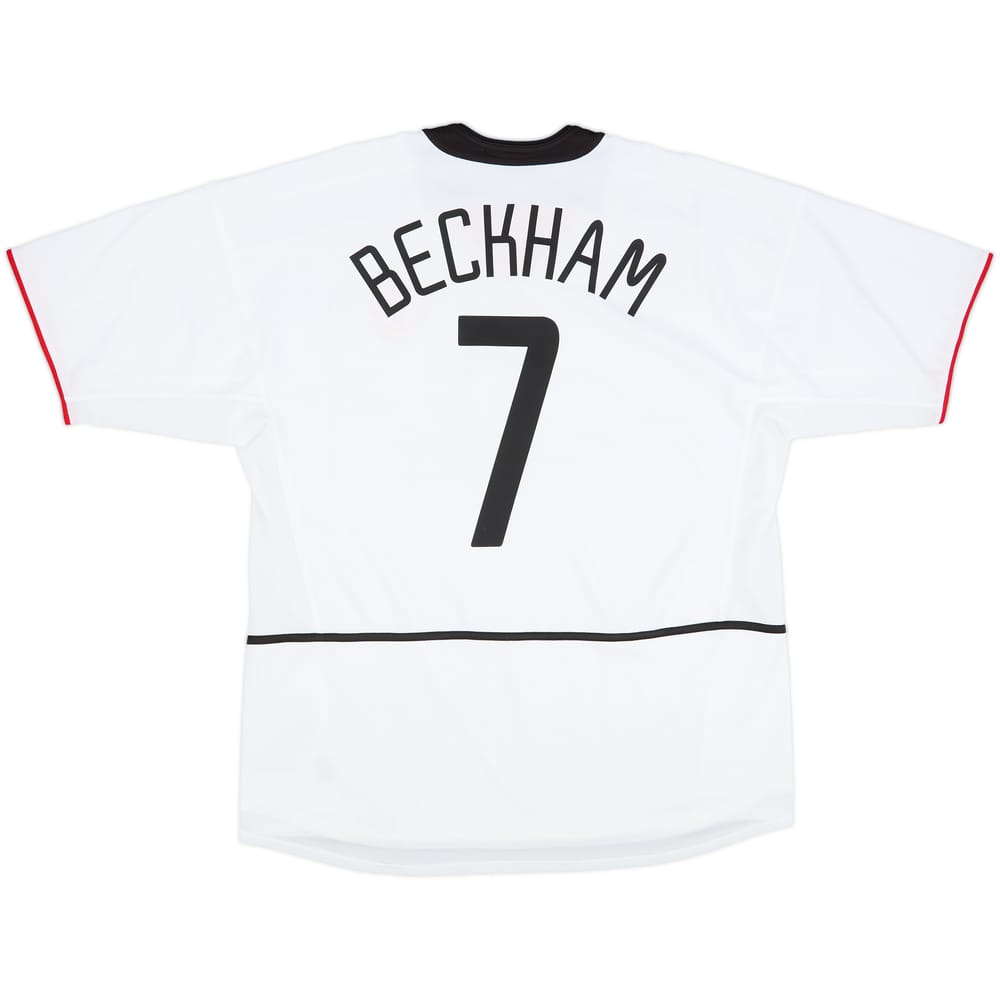 2002-03 Manchester United Away Shirt Beckham #7 - 8/10 - (XL)